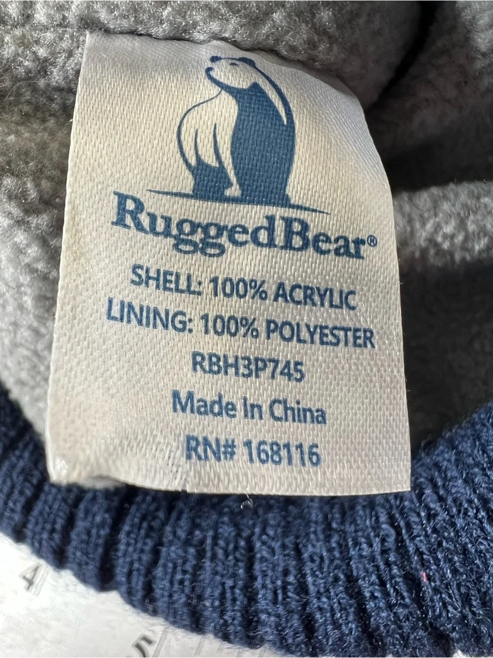 Rugged Bear Fleece-Lined Knit Beanie Hat Bundle – Youth Size-2-Pack